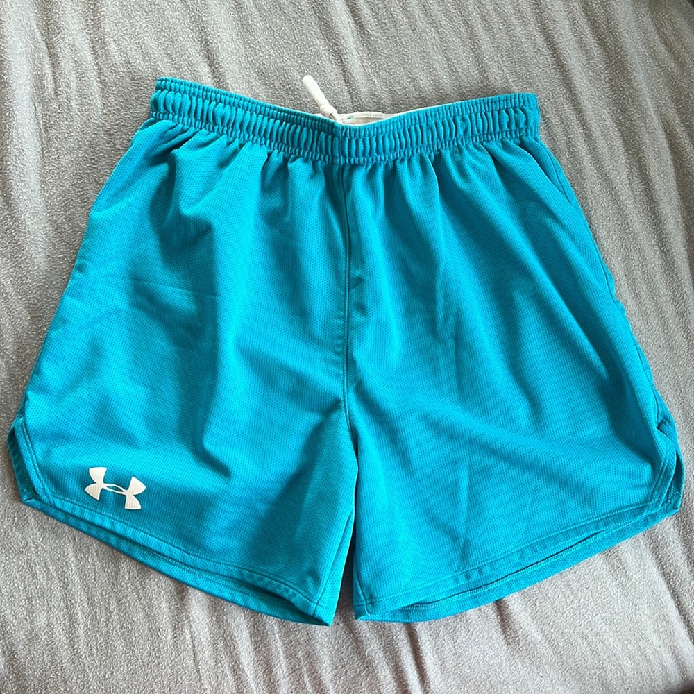 Under Armour Light Blue Shorts, Size Medium